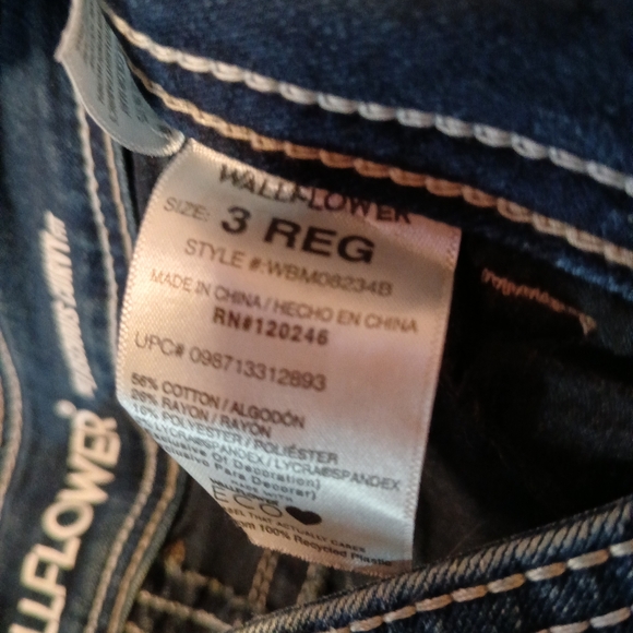 Wallflower Jeans Size 3 Regular - Picture 3 of 4
